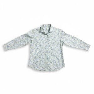 Floral Women Shirt - Blue and White